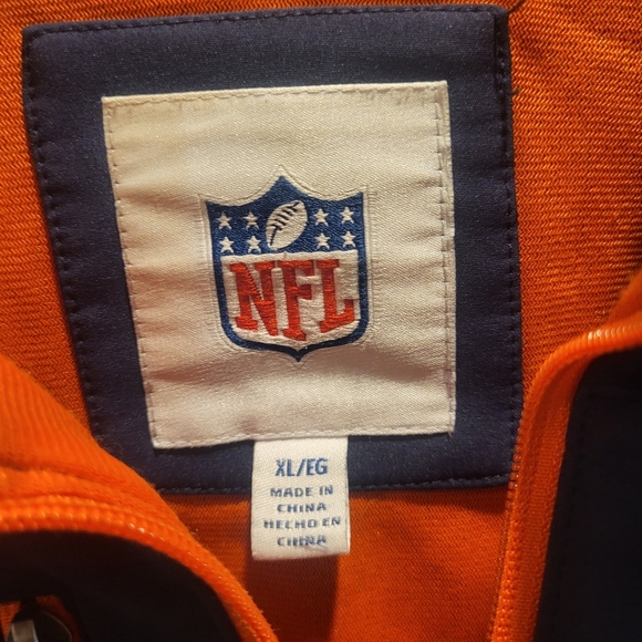 Chicago Bears Mens Size XL NFL Softshell Full Zip Jacket Navy Blue Football - Picture 8 of 9